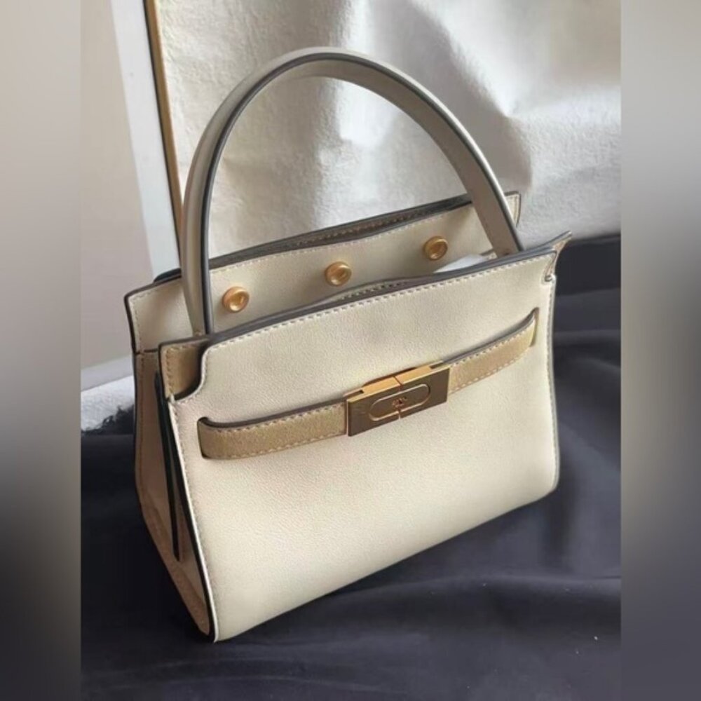 TORY BURCH lee radziwill small tote bag